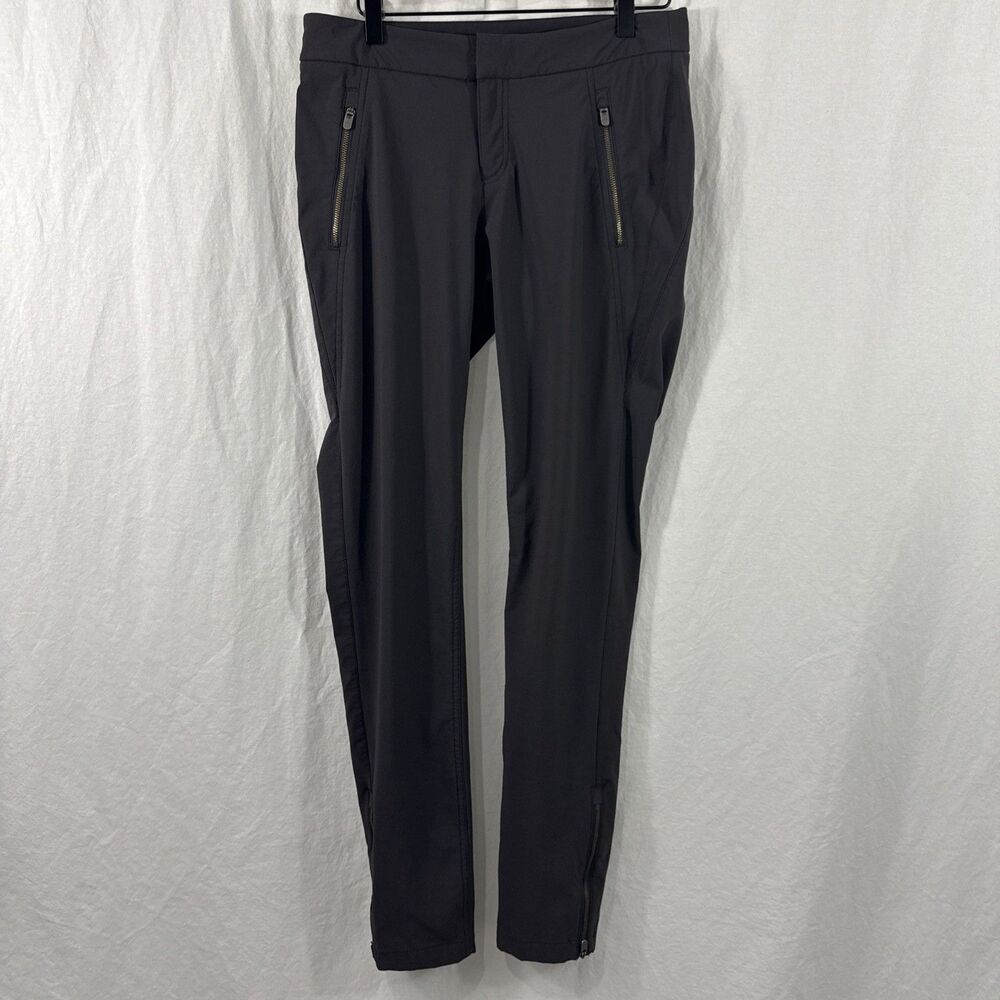 Athleta Wonder Stash Utility Slim Leg Brown Pants Womens Sz 6 Tall Athleisure
